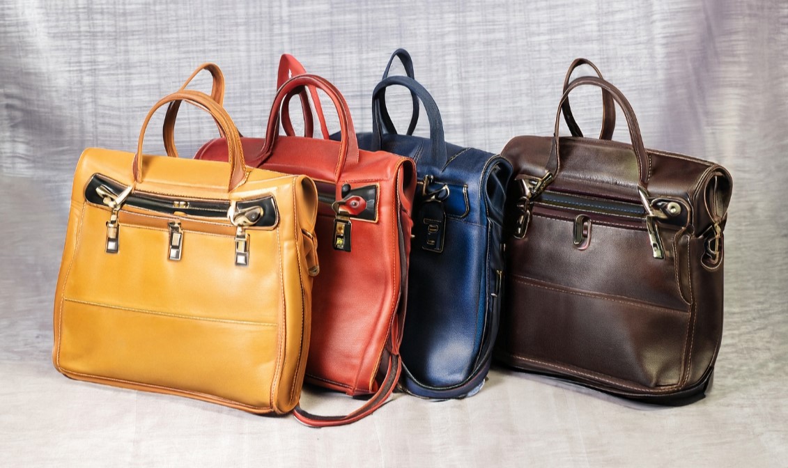 Men's bags of different styles and colors