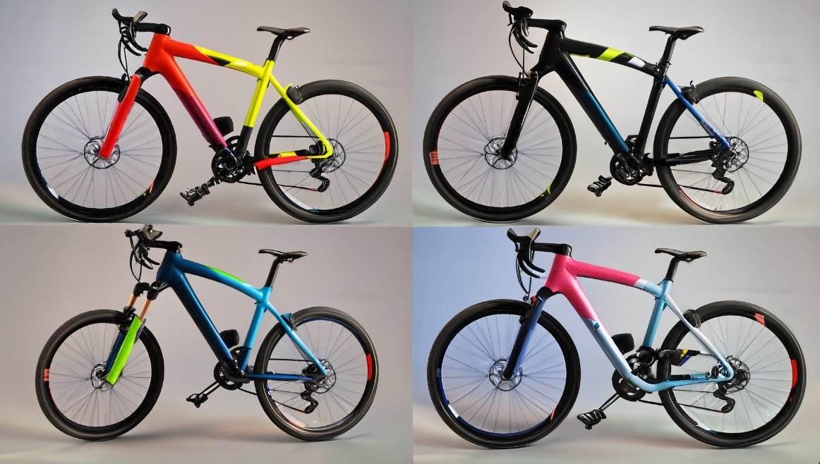 selection of aero road bikes in different colors and styles