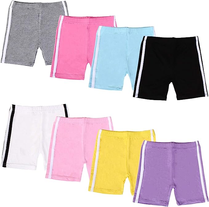 selection of bike shorts in different colors and styles