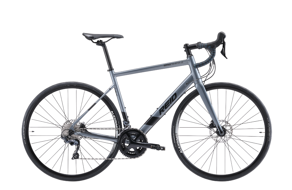 selection of endurance road bikes in different colors and styles