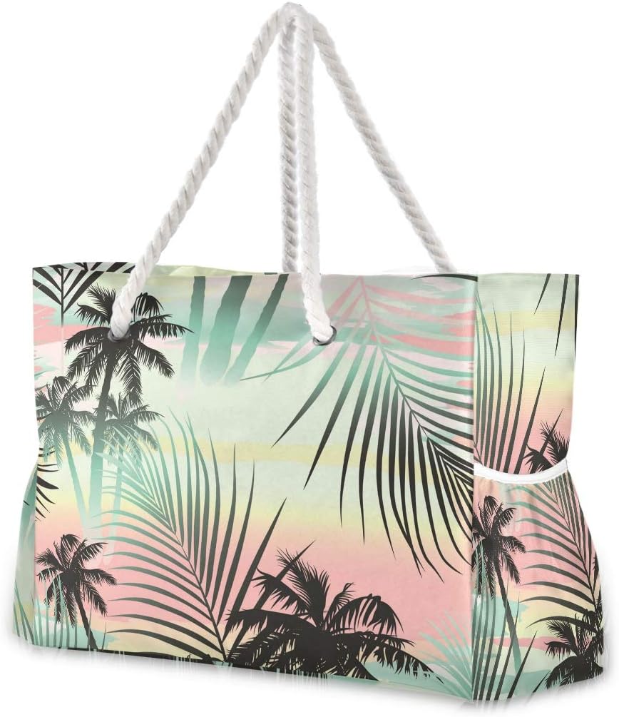 selection of summer tote bags in different colors and styles